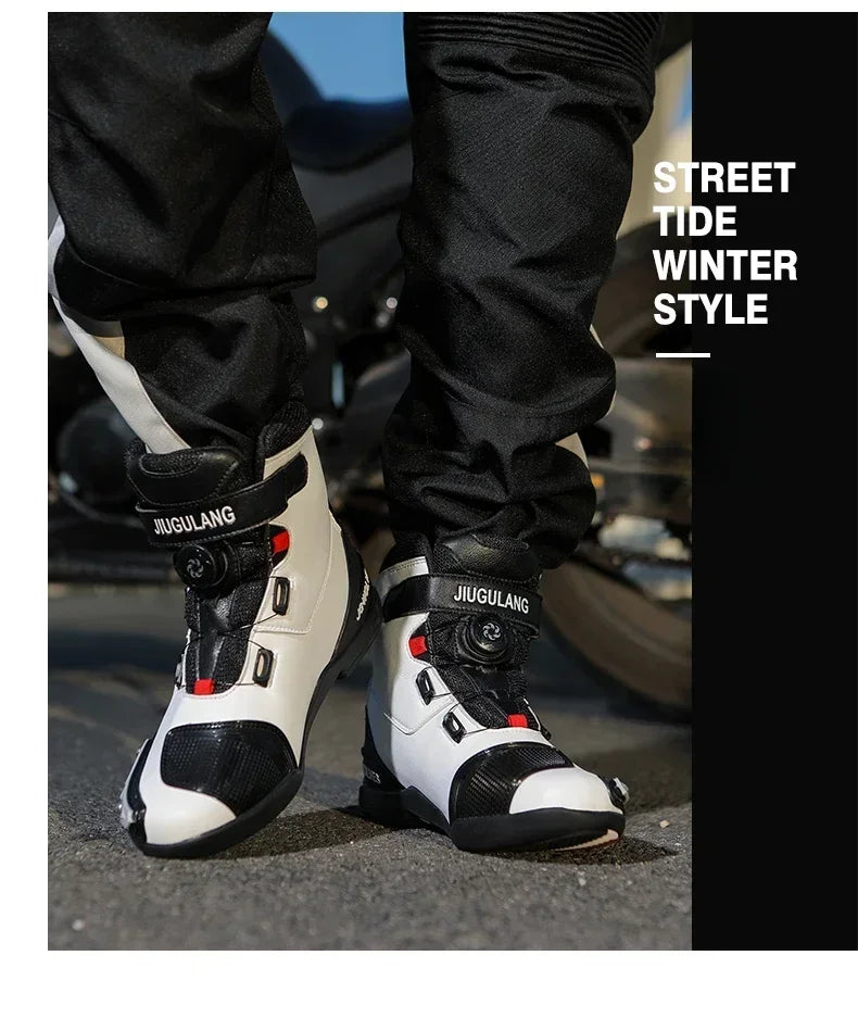 Bottes Moto Cuir
