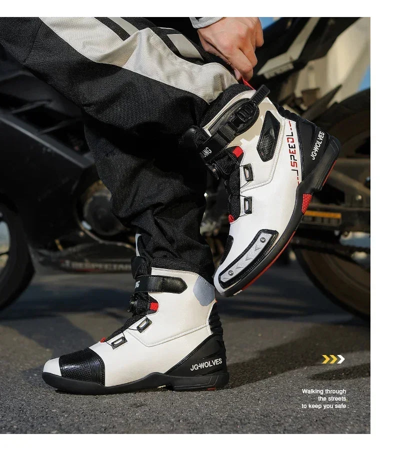 Bottes Moto Cuir