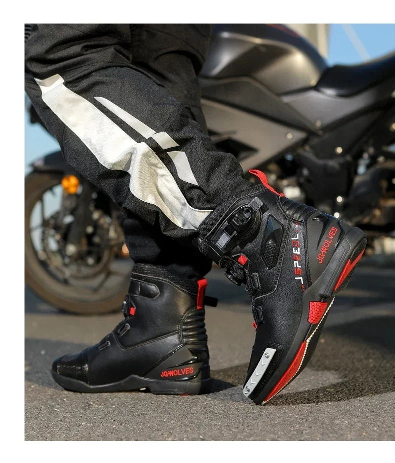 Bottes Moto Cuir