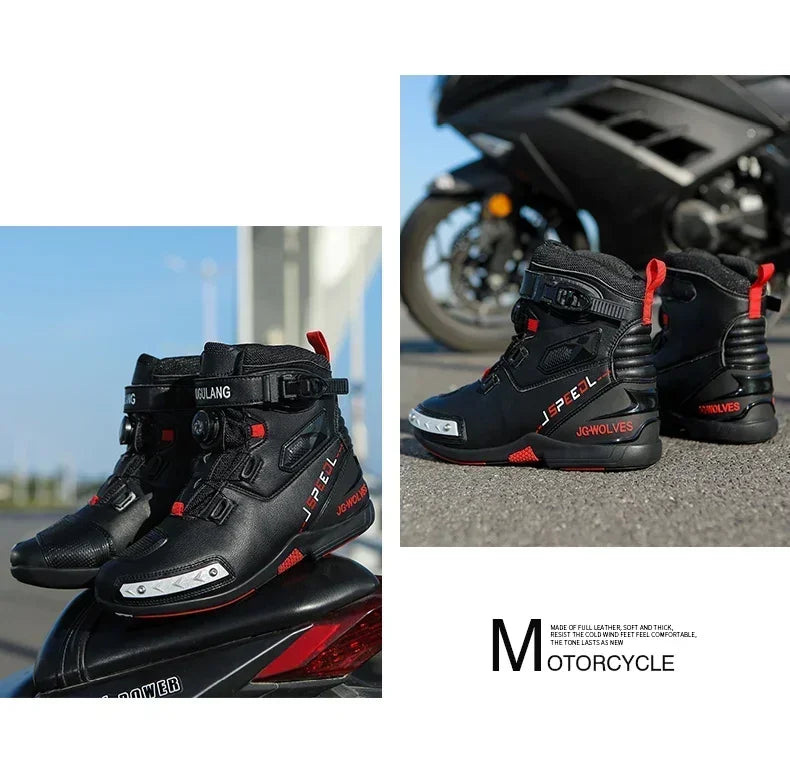 Bottes Moto Cuir