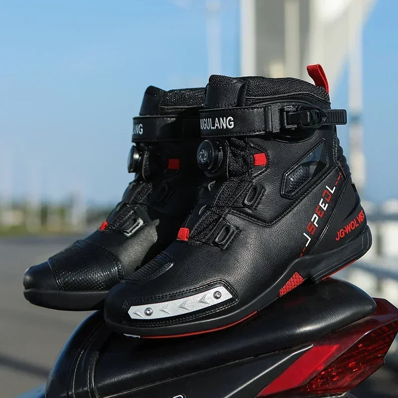 Bottes Moto Cuir