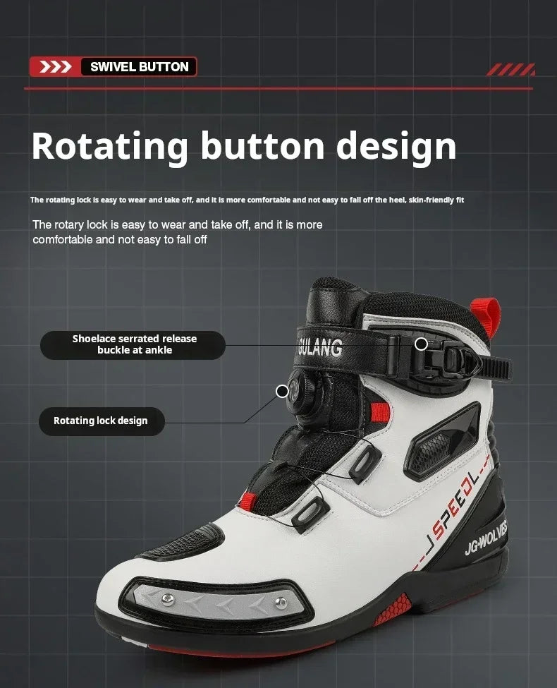 Bottes Moto Cuir