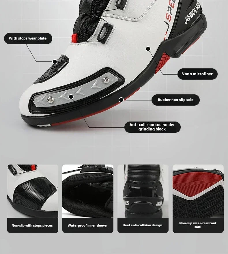 Bottes Moto Cuir